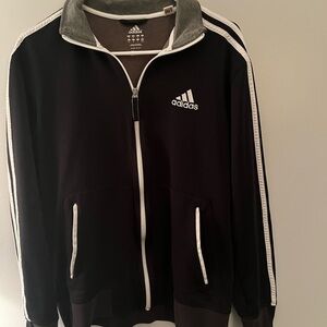 Adidas Gray and White Sweatshirt